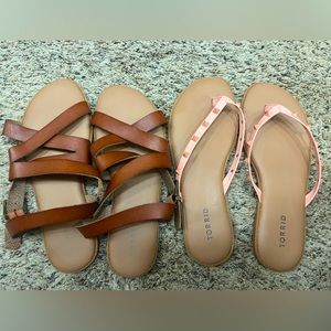 2 pairs Torrid sandals 10w